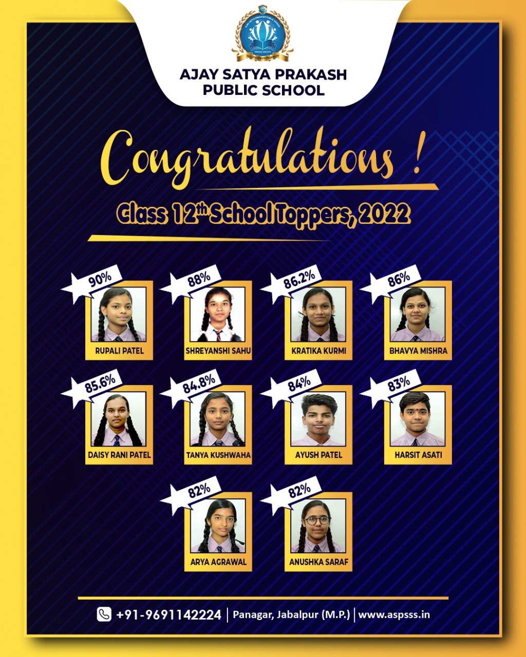 ajay-satya-praksh-public-school-congratulation-for-best-result-12th-class-star